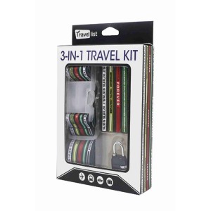 3-In-1 Luggage Security Travel Kit
