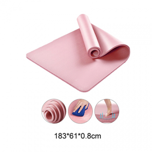 Yoga mat, 8 millimeter NBR antiskid yoga mat, comfortable foam fitness mat